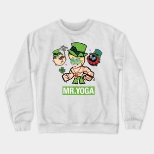 Mr. Yoga and the pugs St. Patrick Crewneck Sweatshirt